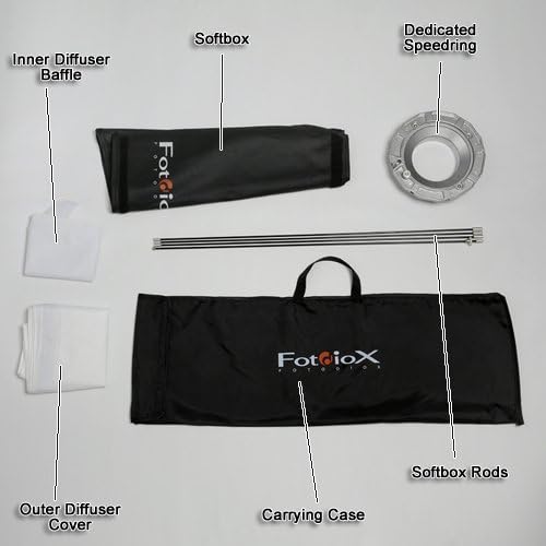 Fotodiox Pro Softbox, 24 x24 со забрзување, за балкар, бела молња, осветлување, x800, x1600, x3200 strobe flash светло, мека кутија, брзина прстен