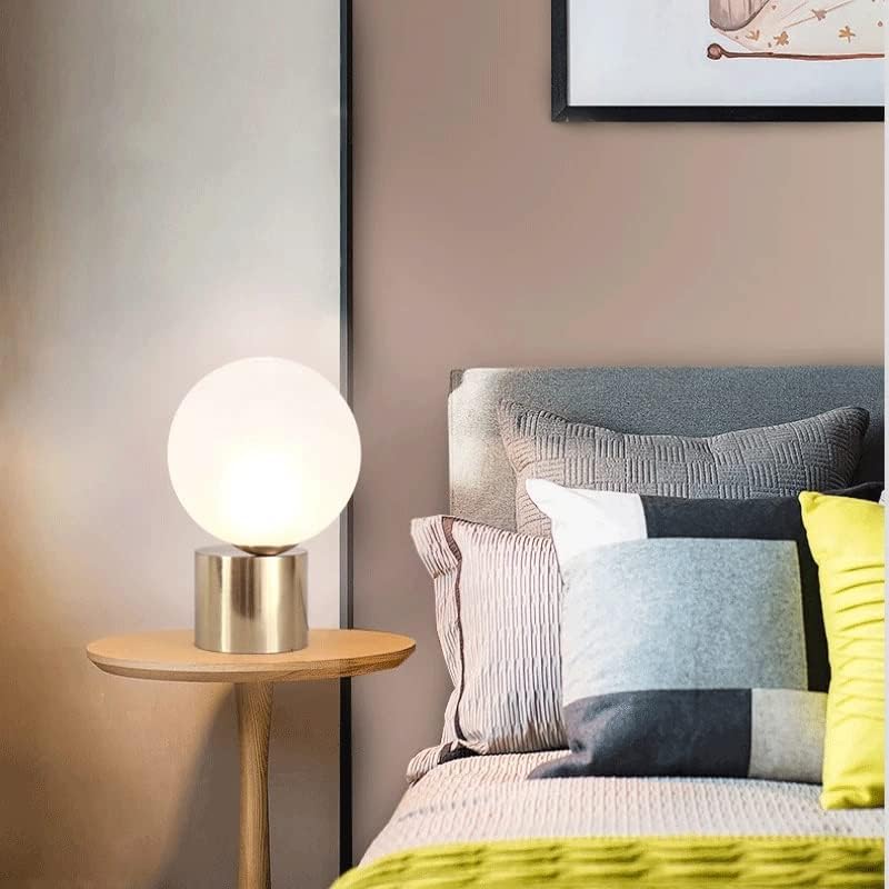 LHLLHL LED биро ламби злато бакарни биро светла минималистичка маса ламби дома декорација спална соба постелнина за осветлување стаклена маса