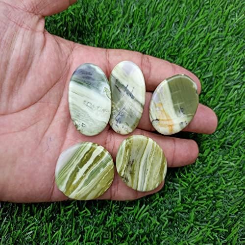 Серпентин загриженост камен за кристално лекување џеб палм камен палецот 1 парчиња