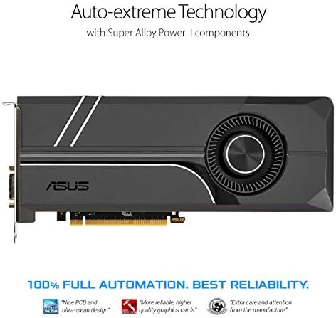 Asus GeForce® GTX 1070 Ti 8GB GDDR5 Turbo Edition VR Ready DP HDMI DVI-D графичка картичка