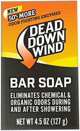 Dead Down Wind Bar Soap | 4,5 мл бар | Елиминатор на мирис, додатоци за лов | Сапун за тело за мириси на мириси за лов | Сите природни лови сапуни се мијат со ензими за борба против ?