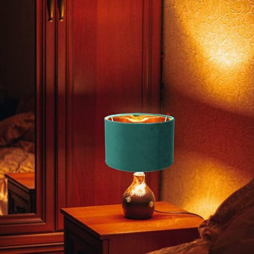 Замена на сенката на Осалди Среден тапан, 1 пакет со кадифена ламба за ламба за подни ламби, клип на замена на абажур со европска приврзаност,