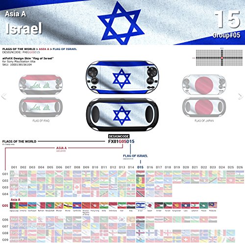Sony PlayStation Vita Design кожа „Знаме на Израел“ налепница за PlayStation Vita
