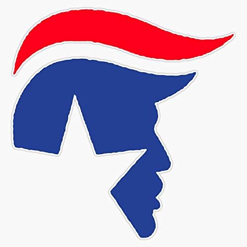 Републиканска коса [Трамп] налепница за винил браник 5 “