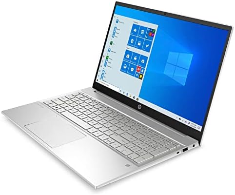 HP Павилјон 15-eg1025cl 15.6 Целосен HD Лаптоп Компјутер Со ЕКРАН На Допир, Intel Core i7-1195G7 2.9 GHz, 16GB RAM МЕМОРИЈА, 1TB SSD, NVIDIA GeForce MX350 2GB, Windows 11 Pro, Природно Сребро-Реновиран