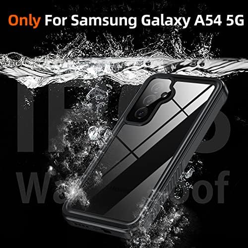 Goldju За Samsung Galaxy A54 5G Случај, А54 Водоотпорен Случај со [Вграден Заштитник На Екранот], [12ft Воена Целосно Тело Отпорен На