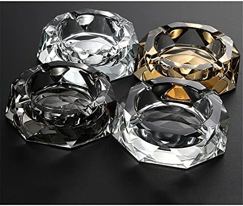 XBWEI Nordic Home and Office Популарно дијамантско кристално стакло од пепел, преносен декоративен држач за пепелници