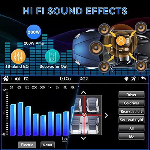 Двоен Дин Стерео Карплеј Радио: 7 Инчен Капацитивен Систем На Екран На Допир Автомобил - Андроид Авто Автомобил Аудио Со Bluetooth Mirrlink AM
