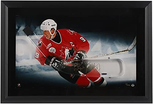 Вејн Грецки Канада Олимписки Тим Врамени Автограм Хокеј Стап со 28 х 24 Мраз Ладна Фотографија-Ограничено Издание на 99-Горната Палуба-Автограм