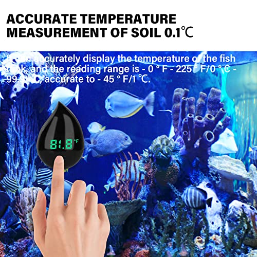Аквариумски Резервоар За Риби Термометар Дигитален: Безжичен Риба Аквариум Термометар Висока Прецизност Аквариум Температура