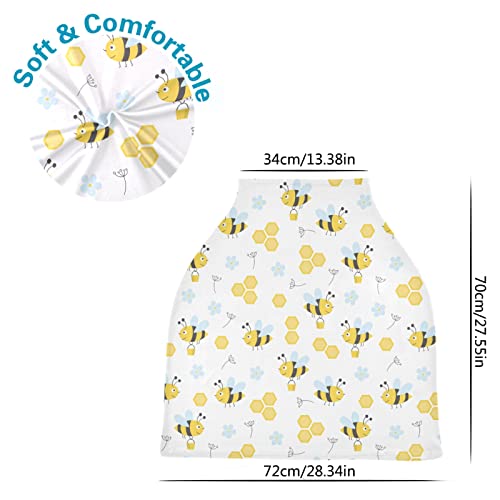 KFBE жолта симпатична пчела CANOPIEAT CANNOPY, мулти-употреба на доилки, капакот за доење на доење, капаци на седиштата за автомобили