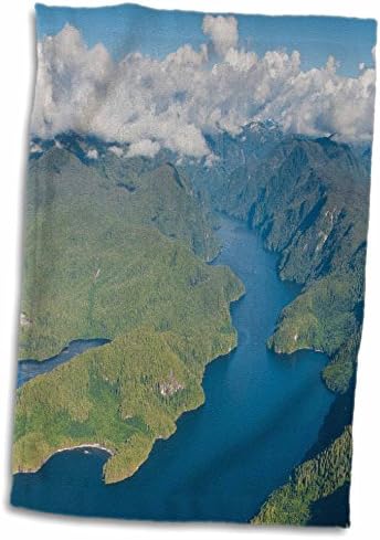 3drose крајбрежна глетка во голема мечка дождовна шума, Британска Колумбија, Канада. - крпи