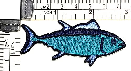 Кленплус 3 парчиња. Лосос Риба Шие Железо На Везени Закрпи Цртан Филм Риба Природата Убава Морска Риба Налепница Занает Проекти