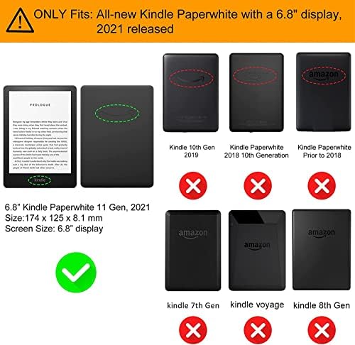 Ccoo Случај за Kindle Paperwhite [ 11 - Та Генерација, Ослободување 2021] - Паметно Автоматско Спиење/Будење, Премиум Капак За Зафат за Рака