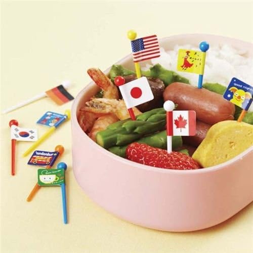 Национални знамиња храна избира знамиња за Бенто Кутија Кутија За Ручек Од Каваи
