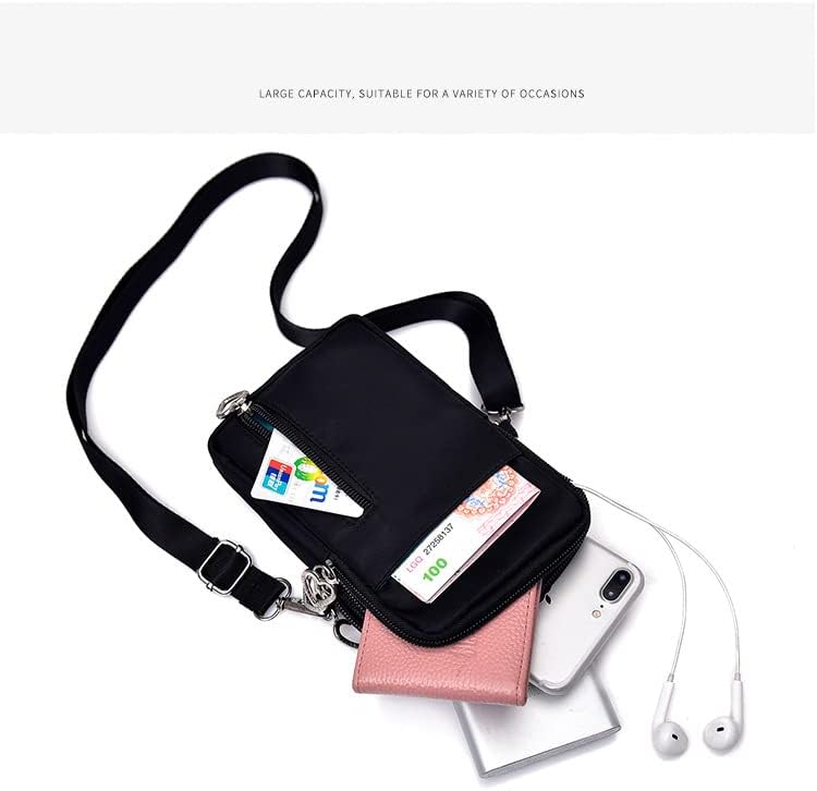 Мобилен Телефон Чанта Случај Вкрстено Тело Торба Лента Паричник Торбичка за iPhone 14 Pro Max, 13 Mini, 12, 11 Google Pixel 6 Pro 5 4 XL, Галакси