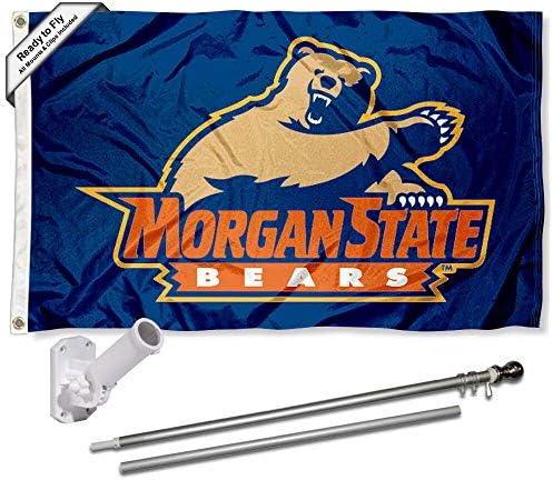 Морган Стејт мечка пакет за монтирање на знаме и столбови