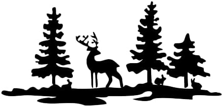 Среќен Божиќ Елен Ирваси Шума Матрица А5 А4 а3 &засилувач; Различни Големини Трајни Еднократно За Картички Бележник Декорација