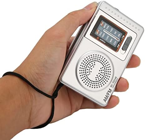Преносен радио приемник, AM FM DSP чип Транзистор радио, џеб мини радио со звучникот за слушалки за домашни патувања за домашни патувања