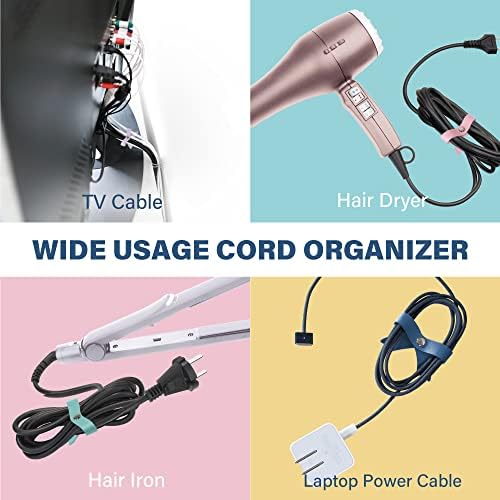Организатор на кабелот за сензори, чувар на лак, организатор на кабел USB држач, управување со кожен кабел, кабелски ленти, слушалки за