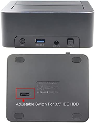 N/DUAL Bay USB 3.0 ДО SATA IDE Надворешен Хард Диск Докинг Станица со 2-Порта Центар Читач На Картички 2.5/3.5 Инчен SATA/IDE HDD