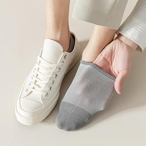 Моти&засилувач; Zconia Нема Шоу Чорап Ниско Намалување На Глуждот Кратки Чорапи За Мажи/Жени Основни Обични Анти-лизгачки Памучни