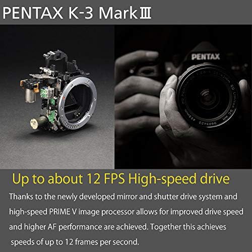 Pentax K-3 Марк III Предводник НА Aps-C Сребрена Камера Тело-12fps, Екран На Допир LCD, Отпорни На Временски Услови Магнезиум
