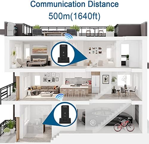 Chunhee Intercoms безжичен за дома - безжичен домашен систем за домови за постари деца, 4 пакувања