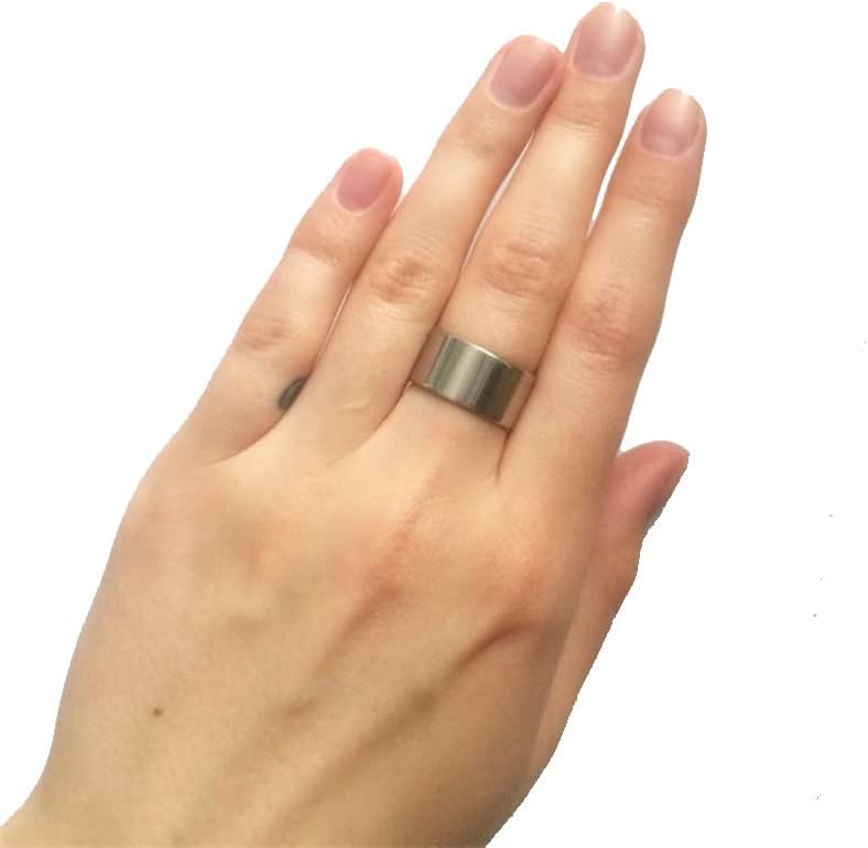 Колезо светло верзија 10мм Видетитаниум мажи прстени 316L накит многу-38331