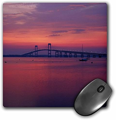 3drose USA, Rhode Island, Newport, Theупорт мост на зајдисонце - подлога за глувци