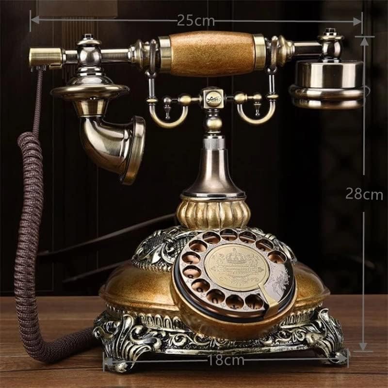 KXDFDC FSHION ROTARY DIAL LANSLINE THENER CORDED ANTIQUE FIXED TELEPHONE