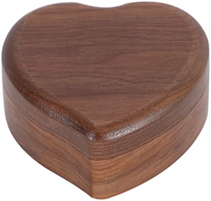 Вакауто гроздобер музичка кутија Вуд музичка кутија ретро loveубов со срцев орев музички бокс декоративна музичка кутија украс