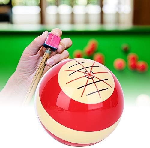 Keenso Pool Cue Ball, преносна билијард знак за топка со стандардни линии и точки билијард вежба за обука за обука за додаток за Америка базен осум топка