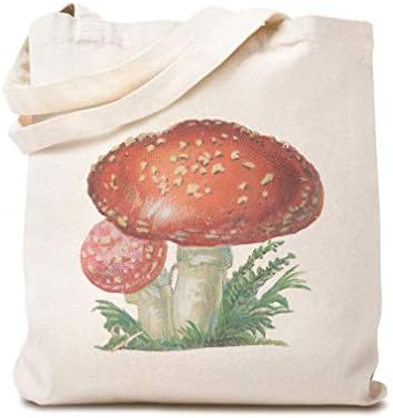 Прилагодено платно тоте за купување торба за печурки гроздобер изглед f храна и пијалок зеленчук печурка