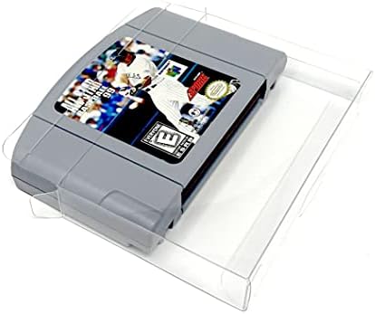 Заштитници на Ecotek 25 пакувања чисти заштитни ракави за ракави, компатибилен со Nintendo N64 игри Касети за складирање на кутии за складирање на кутии со видео игра