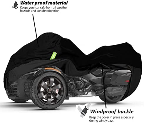 Јиксин водоотпорен за 2010-2022 година CAN-AM Spyder F3/F3-T/F3 Limited/F3-S специјална серија покритие, водоотпорен ветерник за заштита