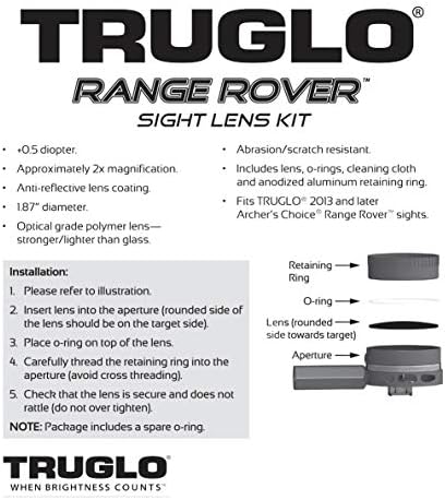 Truglo TG70A TG 2x 0,50 комплет за леќи за видување на диоптер