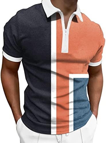 Xiloccer маица маица долга маица опремени кошули за мажи бејзбол маици мажи со кошула патент со кратки ракави маица маица