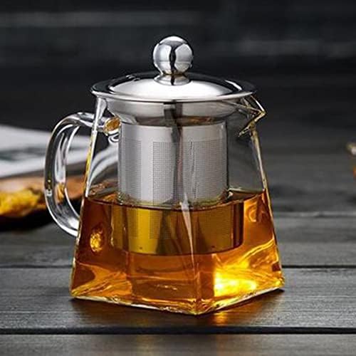 Не'рѓосувачки челик шише со вода чист чајник од не'рѓосувачки челик лабав чај за лабава чај лабава лисја чајник инфузер чајник стакло чајник,