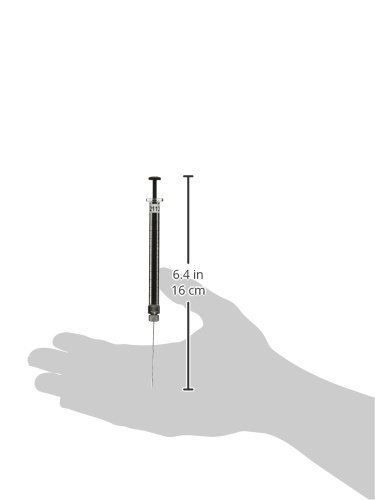 Калибриран шприц со игла со Хамилтон CAL81230 1750RN со отстранлив игла, 500 микролитар, 22 мерач, стил на точка 2