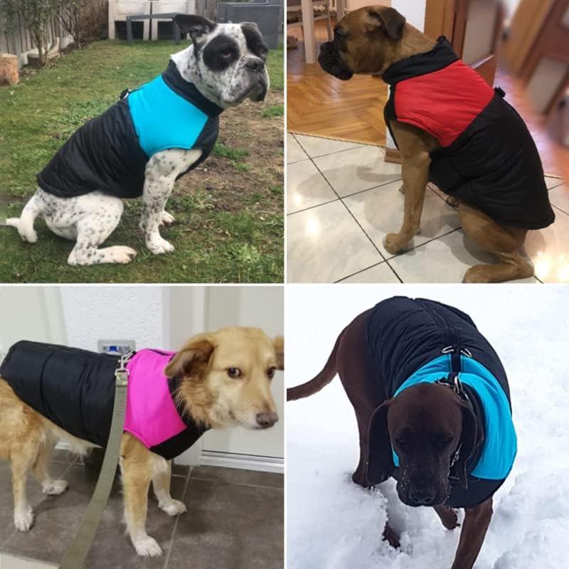 Зимска Топла Облека За Кучиња Водоотпорен Елек За Јакна Со Патент За Миленичиња За Мали Средно Големи Кучиња 8 XXL