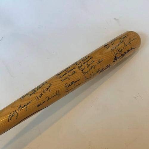 Неверојатни Велики во Бруклин Доџерс потпишаа стогодишни лилјаци со 50+ Sigs JSA COA - Автограмирани лилјаци MLB