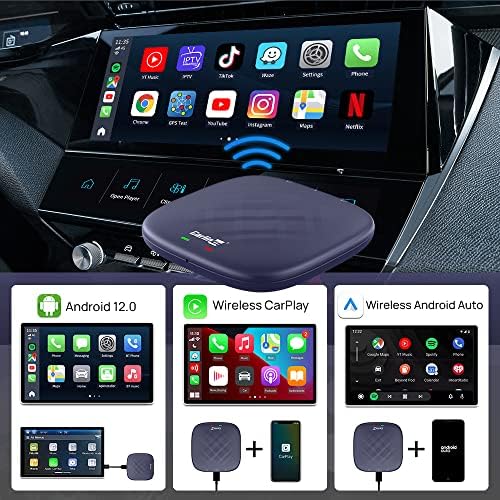 2023 Најнова Верзија Карлинкит Андроид 12 Аи Кутија Макс Адаптер - Мултимедијална Видео Кутија, За Жични Автомобили Карплеј, 4г