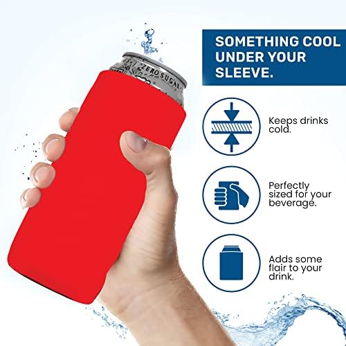 CapingPerfection Can Can Cooler ракави, 16 мл неопрен празно пиво ладилници густо ткаенина висока пиво колапс пиење ладилки,