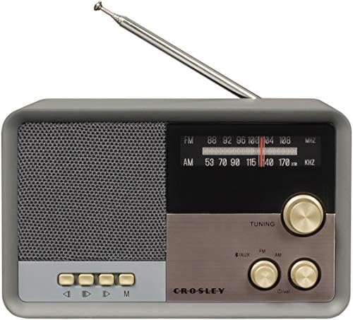 Crosley CR3036D-CL почит Гроздобер АМ/ФМ Bluetooth радио, јаглен