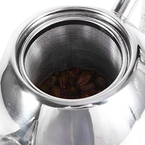 Чај од чај од не'рѓосувачки челик чајник чај чај чај сад во вода со вода со отстранлив инфузер филтер голем капацитет 50 мл