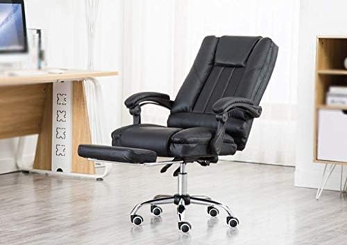 Удобно столче за вртење на кожење со коже, стол за работа со високи потпирачи за грб, за да се соберат простории за состаноци Студио компанија