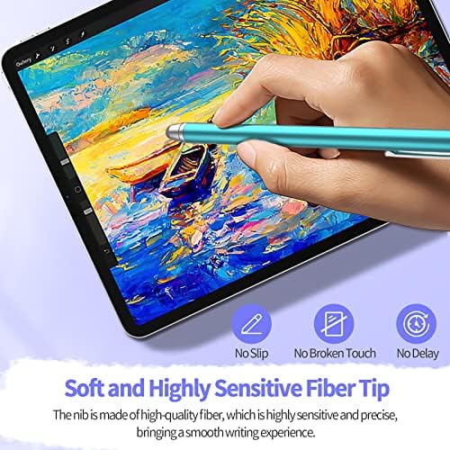 Пенчиња за стилови за екрани на допир, совети за влакна и висока чувствителност Универзална игла пенкало, компатибилно со iPad/iPhone/Android/таблети
