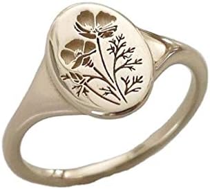 Свадбени прстени за жени моден тренд метал ретро геометриски совпаѓање прстен за жени цвет ангажман прстен накит подарок свадбени прстени