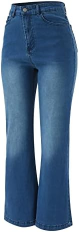 Баги широки фармерки на нозе, уништени женски обични лабави искинати панталони со цврсто директно фармерки копче Y2K Модни фармерки
